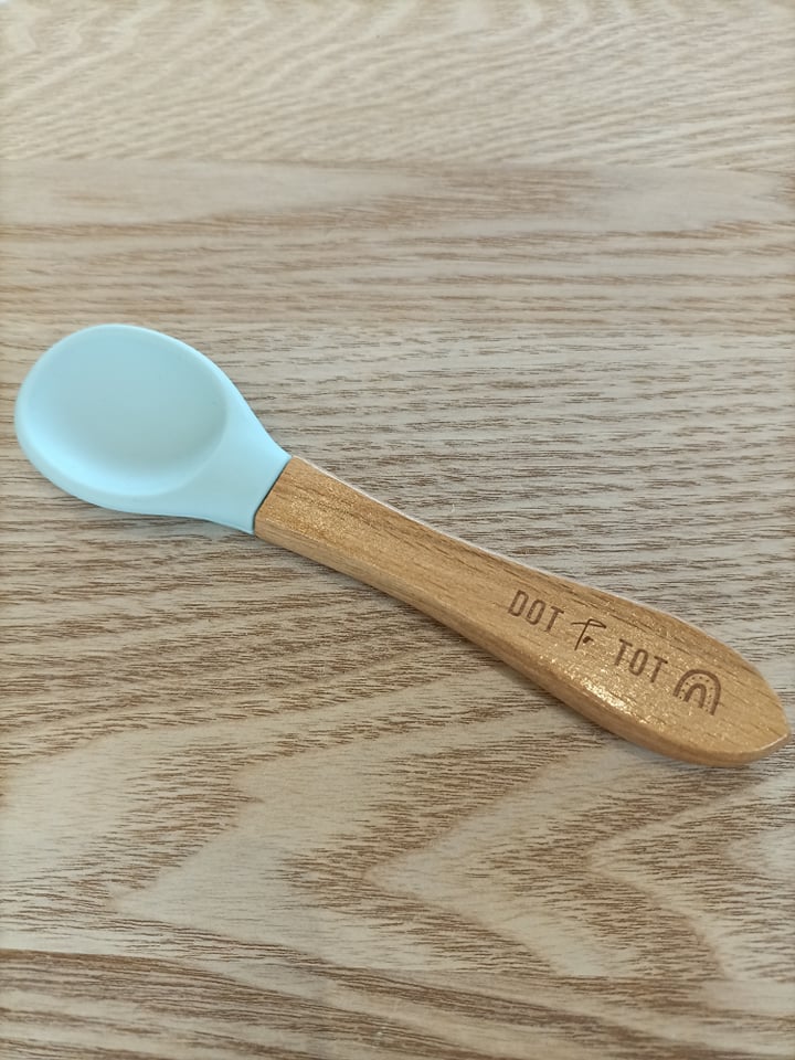 WOODEN HANDLE SILICONE SPOON