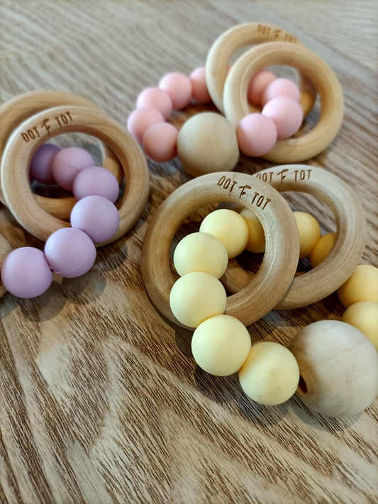 WOODEN SILICONE TEETHER