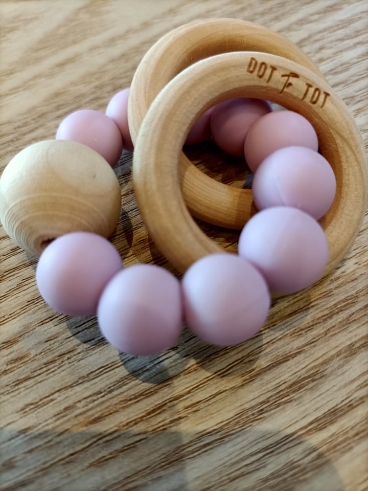 WOODEN SILICONE TEETHER