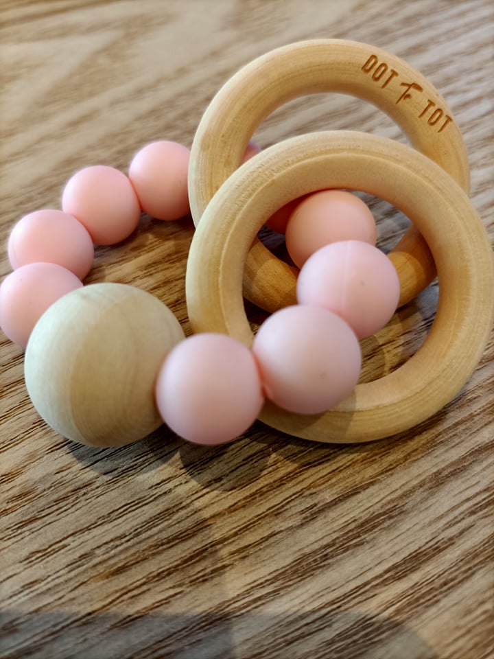 WOODEN SILICONE TEETHER